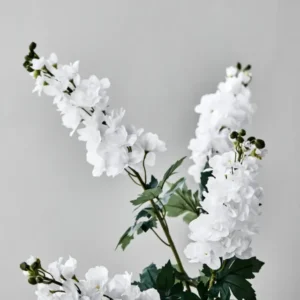 Artificial flower, HDDelphinium, Hvid