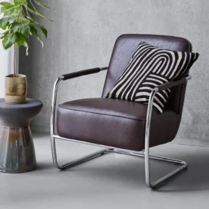 Loungestol, HDComma, Mulberry, Chrome