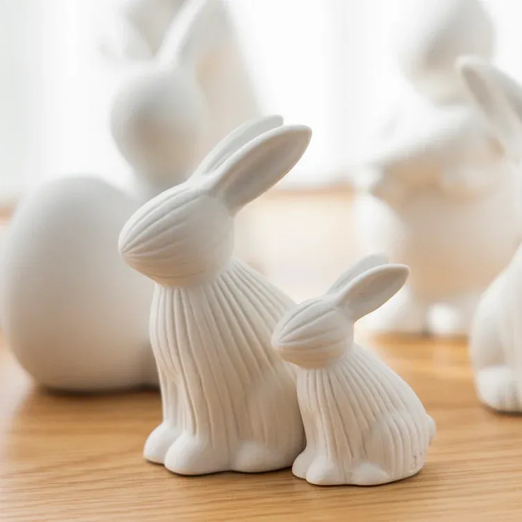 Osterdekoration Hase Arthur - weiß