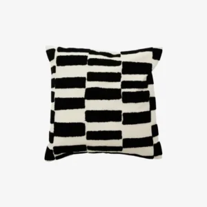 FURUD cushion cover - ivory/black