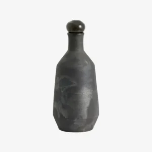 JUNIPER bottle w. lid, terracotta - black