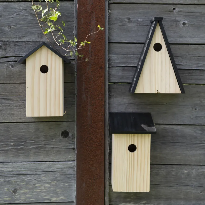Vogelhaus - verschiedene Formen