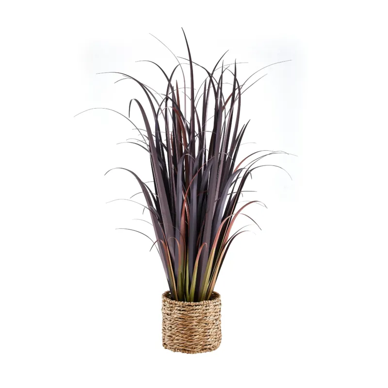 Künstliches Gras - Severin, 120 cm, Kunstpflanze von aplanta, in Grün, für drinnen