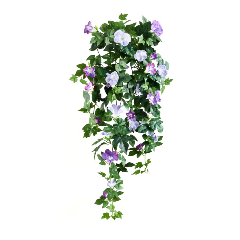 Künstliche Prunkwinde - Lysandra, 80 cm, Kunstpflanze von aplanta, Steckpflanze, in Grün, für drinnen