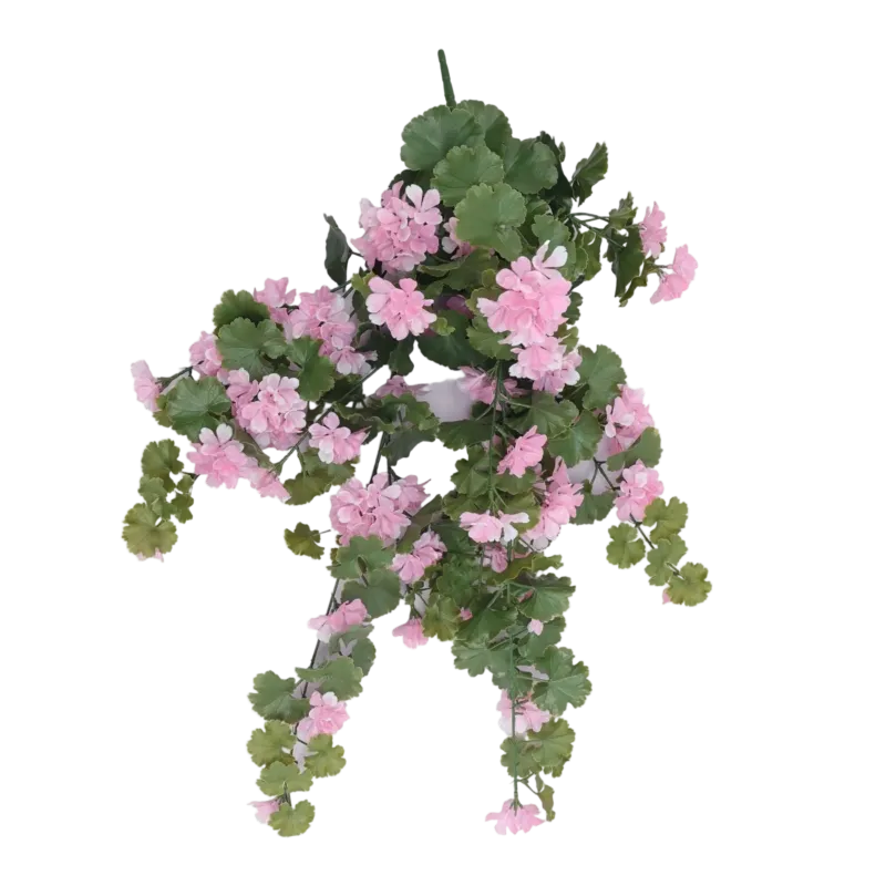 Künstliche Hänge-Geranie - Sunny | 88 cm rosa