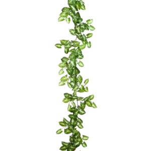 Künstliche Nephthytis Girlande - Annabell, 180 cm, Kunstpflanze von aplanta, in Natur, für drinnen