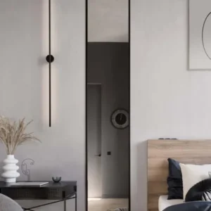 Aden LED Wandleuchte 3000K Schwarz, moderne schwarze LED-Wandleuchte für stilvolle Wohnräume und minimalistisches Design