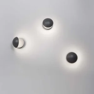 Agile LED Außenwandleuchte 3000K Dunkelgrau IP54 moderne Fassadenleuchte aus Aluminium für Terrasse und Eingang
