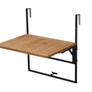 Alma Hängetisch mit Wäscheleine Teak 80 x 60 cm