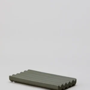 Ceramic soap tray large | GREEN 8 x 15 cm