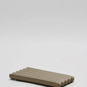 Ceramic soap tray large | TAUPE 8 x 15 cm