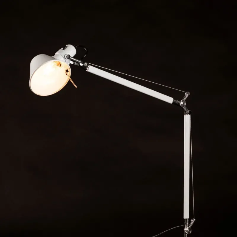 Artemide Tolomeo Parete Wandleuchte mit LED-Leuchtmittel Dimmbar, schwarz, flexible Wand-Arbeitsleuchte