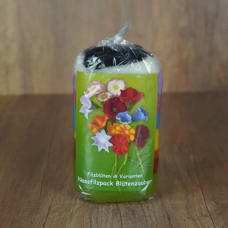 Kreatives Blüten-Filzset für 18 Blüten