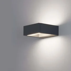 Bliss LED Außenwandleuchte 3000K Dunkelgrau IP54 moderne Fassadenbeleuchtung an der Wand