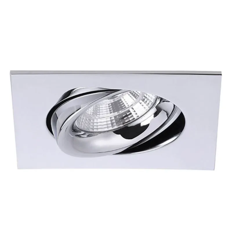 Brumberg LED Decken-Einbaustrahler Indiwo83 Chrom: flexibler Einbaustrahler für gedämmte Hohldecken