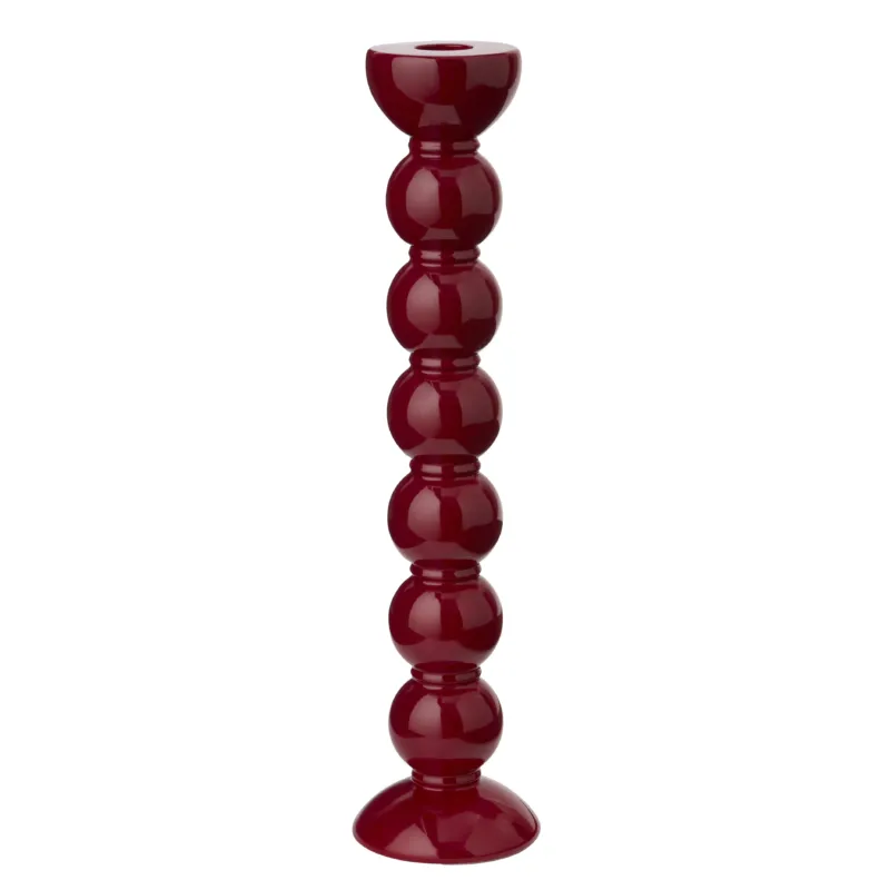 Addison Ross: Extra Tall Cherry Bobbin Candlestick - 33cm