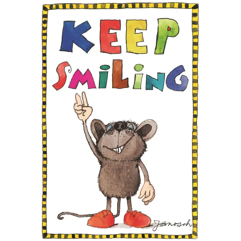 Janosch Leinwandbild - Keep smiling Bär
