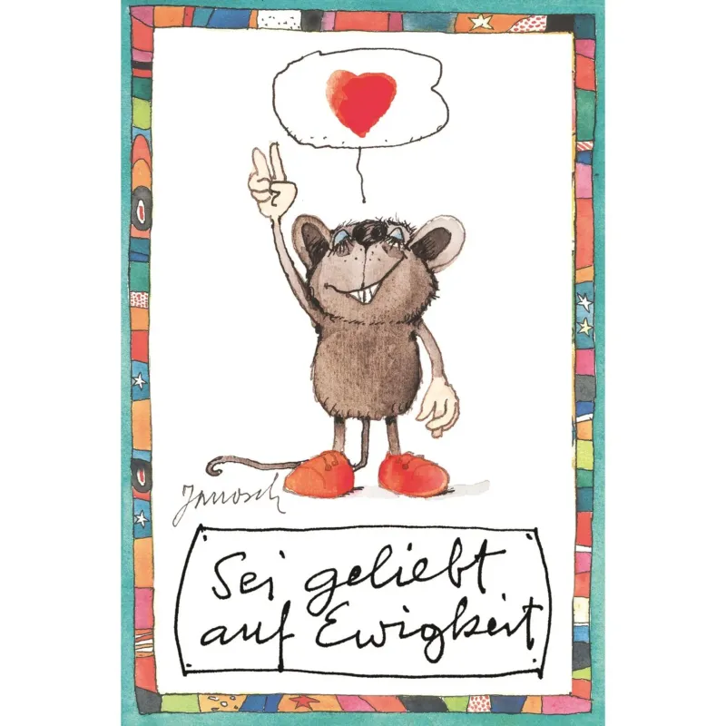 Janosch Leinwandbild - Sei geliebt auf Ewigkeit