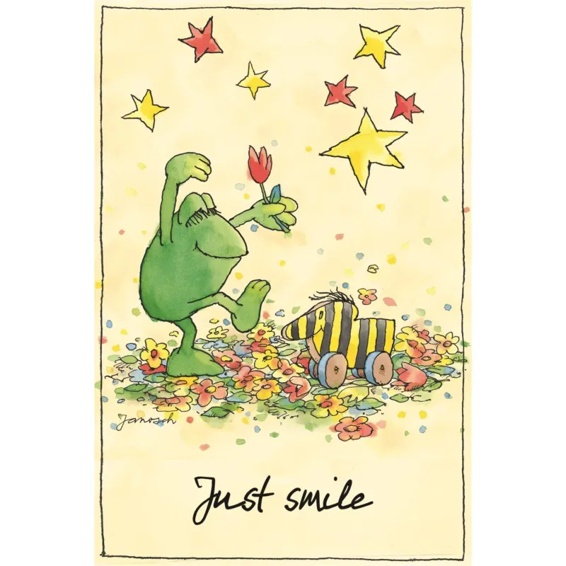 Janosch Leinwandbild - Just smile Frosch
