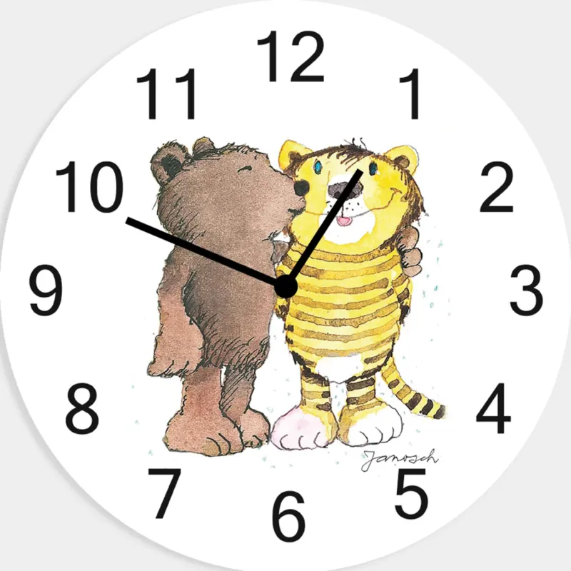 Janosch Acrylglas-Uhr - Du bist so sauschön