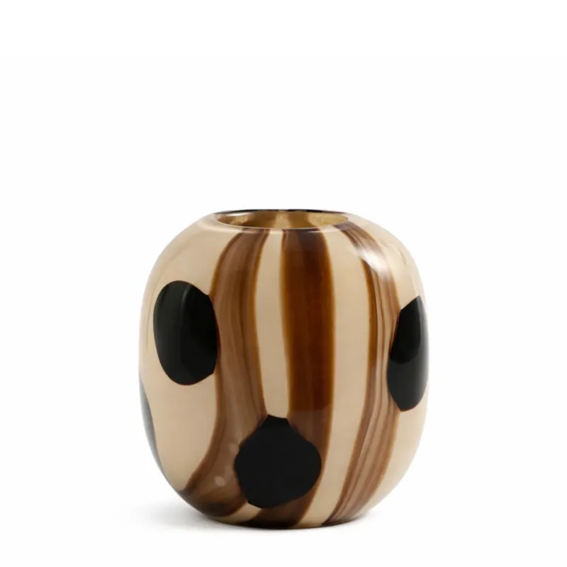 Vase en verre soufflé Dots 21 cm