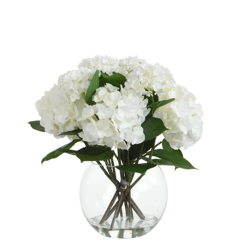 Composition d'Hydrangeas en vase 52 cm