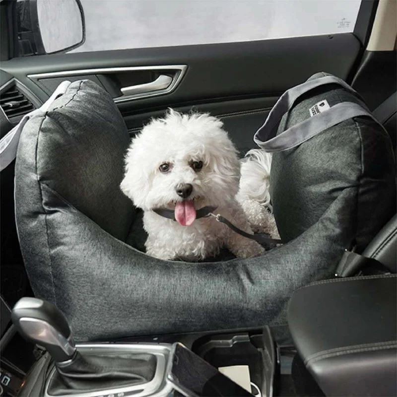 ComfyRide - Adjustable Dog Seat Bed with Non-Slip Base & Safety Straps 0