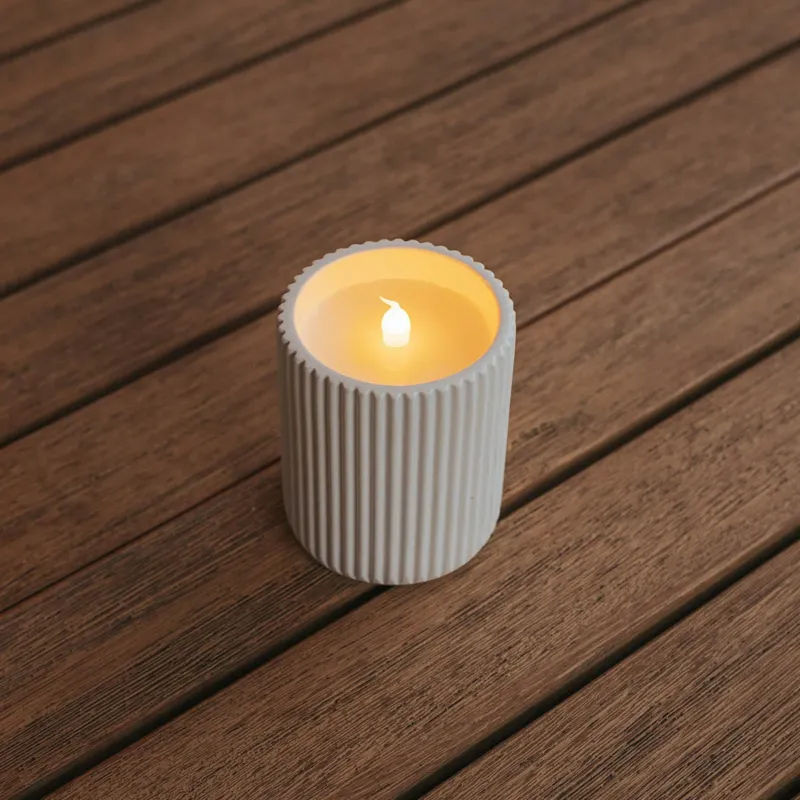 LAMPEN IM KERZENFORMAT DOLO CERAMIC (Pack 2 Einheiten)