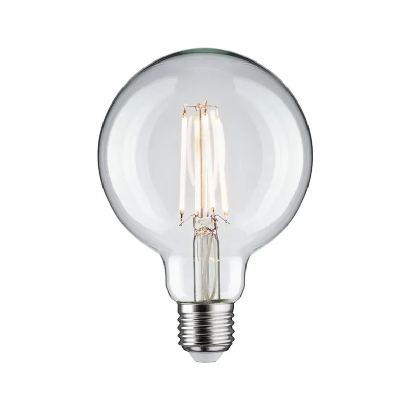 E27 7,5W LED Globe Filament 4000K Klar, klare Vollglas-LED-Lampe mit 806lm und neutralweißem Raumlicht