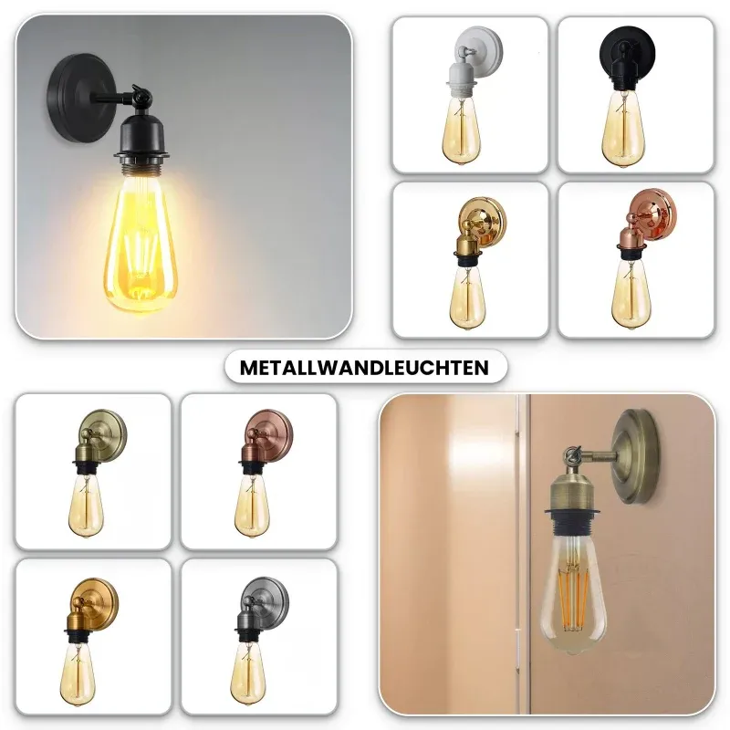 E27 Wandlampe Vintage