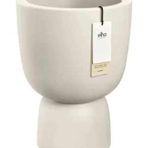 Blumentopf Elho Amber Coupe 35 cm Leinen Weiß