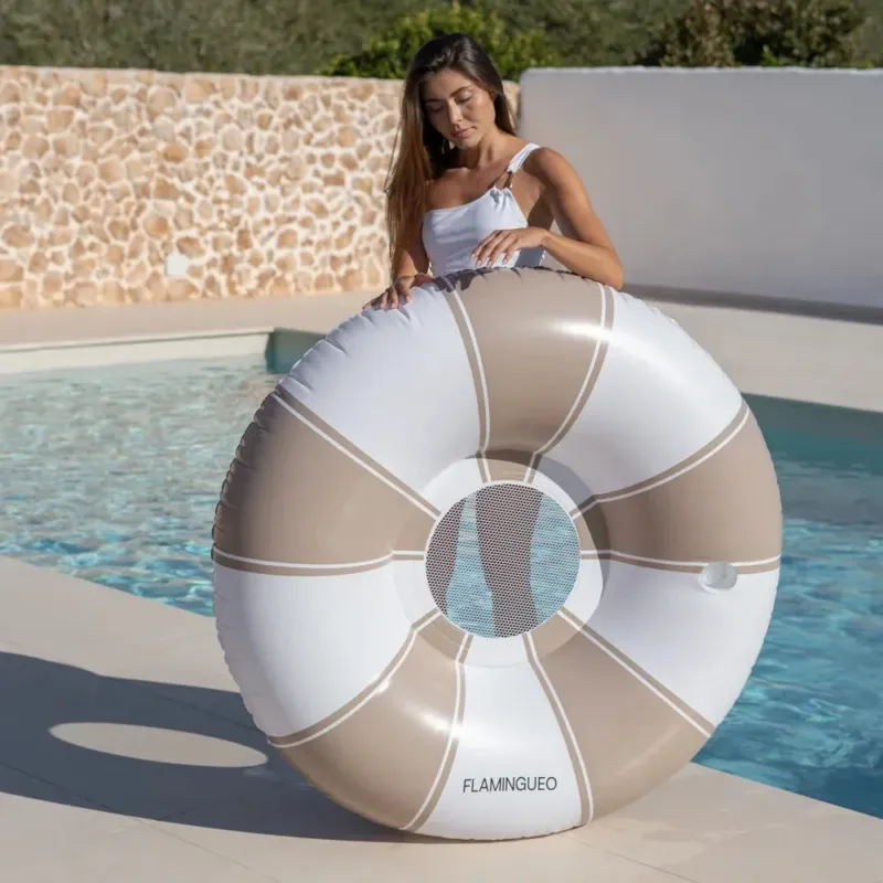 Schwimmring mit Netz XL - beige