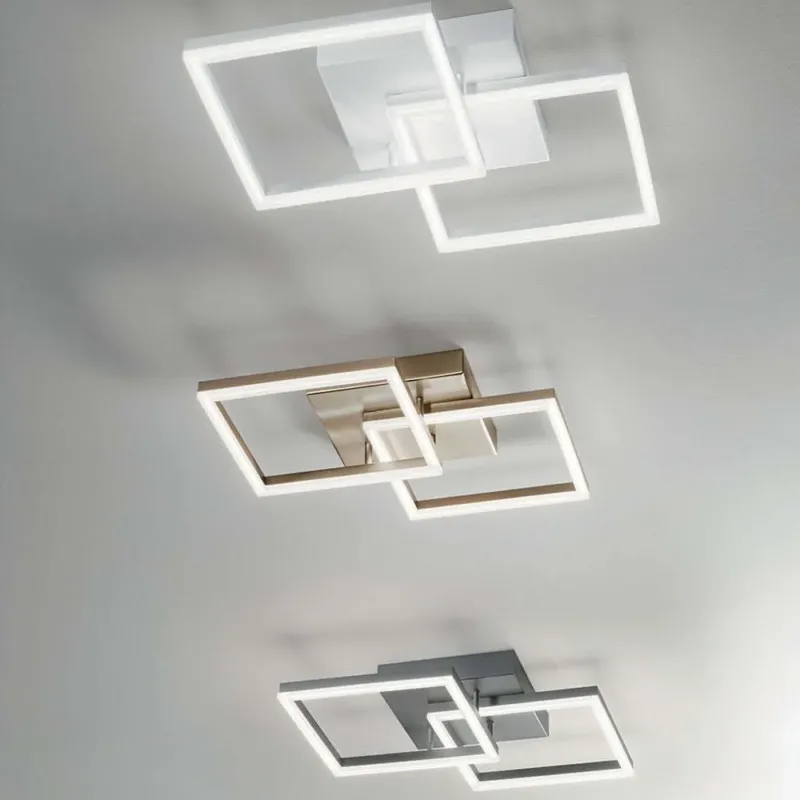 Bard LED Wand- & Deckenleuchte Anthrazit - stylische LED Rahmenleuchte mit modernem Design.
