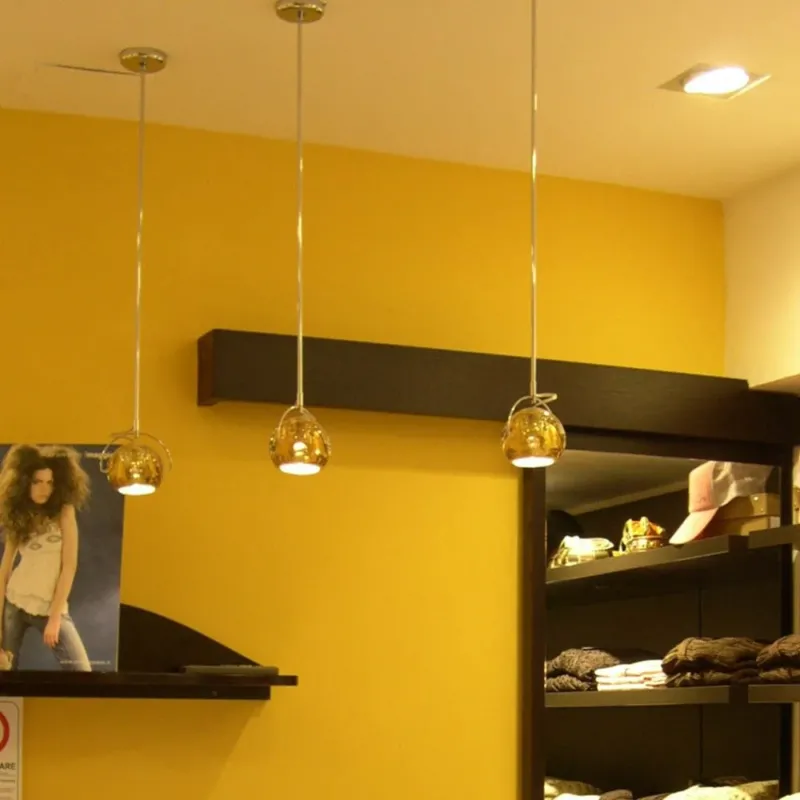 Fabbian Beluga Hängeleuchte Ø 9cm moderne Pendelleuchte für Essbereich, Bar oder Restaurant