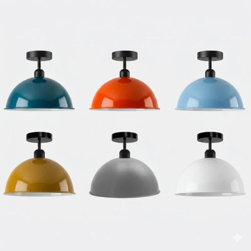 Farbige Industriedesign Lampe für die Küche