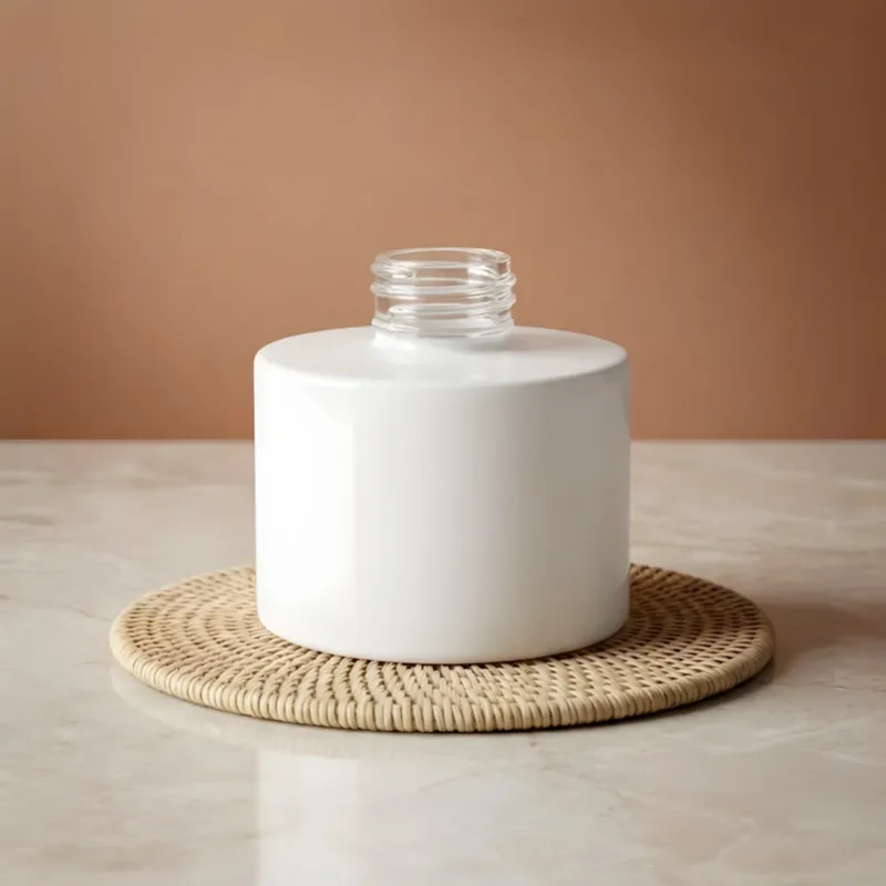 Flacon diffuseur Karma blanc - 100 ml flacon contenant pour diffuseur de parfum d'ambiance maison Terre de Bougies