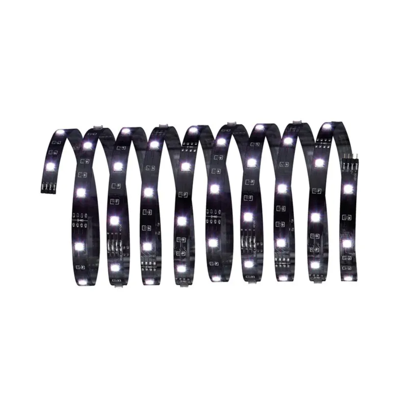 Function YourLED ECO Stripe 3m RGB 21,6W 12V DC Schwarz, unbeschichteter LED-Stripe mit RGB-Farbwechsel