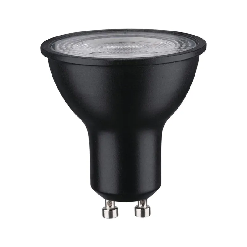 GU10 7W LED Reflektor 4000K Schwarz-Matt Dimmbar für URail Spots, neutralweißes gerichtetes Licht