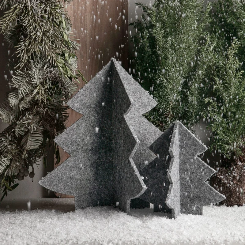 Weihnachtsbaum aus Filz Granfors - grau