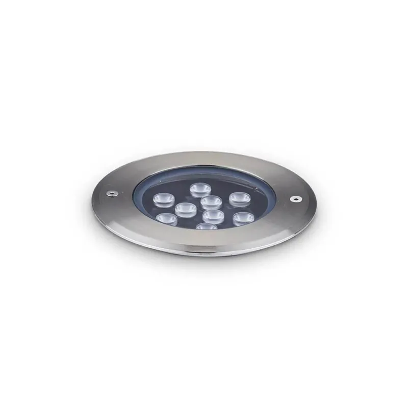 Floor LED Boden-Einbaustrahler IP67 mit Edelstahl-Rand und LED-Lichtern für optimale Beleuchtung.
