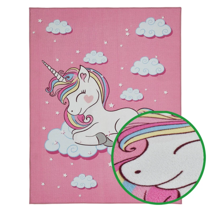 Kinderzimmer Teppich FLUFFY UNICORN