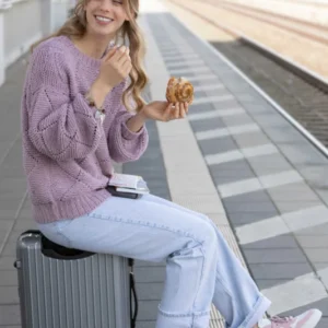 Lilac Pulli mit Rauten