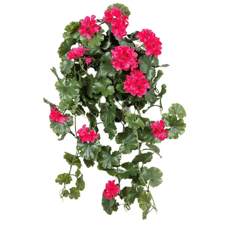 Künstliche Hänge-Geranie mit UV-Schutz - Naila, 65 cm