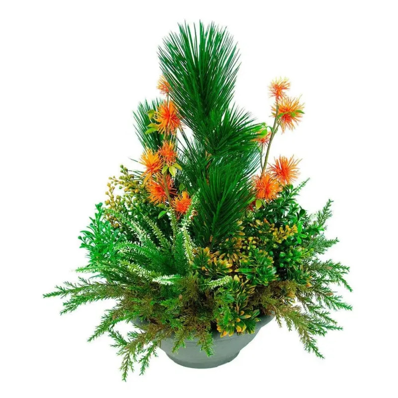 Künstliche Pflanzschale Herbst/Winter - Nancy, 45 cm