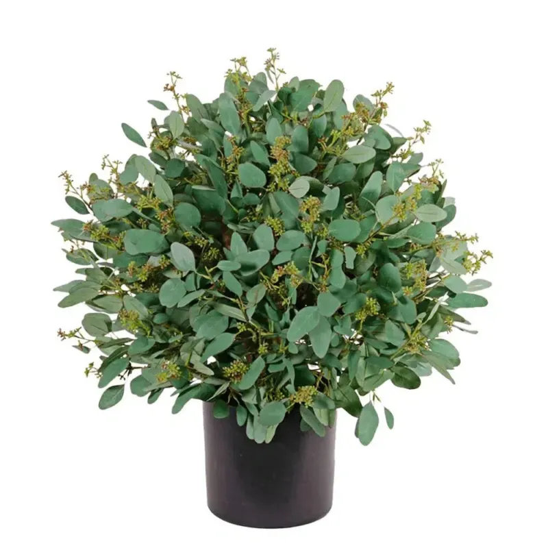 Künstlicher Eukalyptus-Kugelbaum mit UV-Schutz - Emil, 55 cm