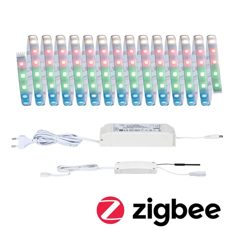 LED Strip 500 Smart Home Zigbee 5m RGBW, farbwechselnder MaxLED Strip mit Netzteil und Zigbee Steuerung