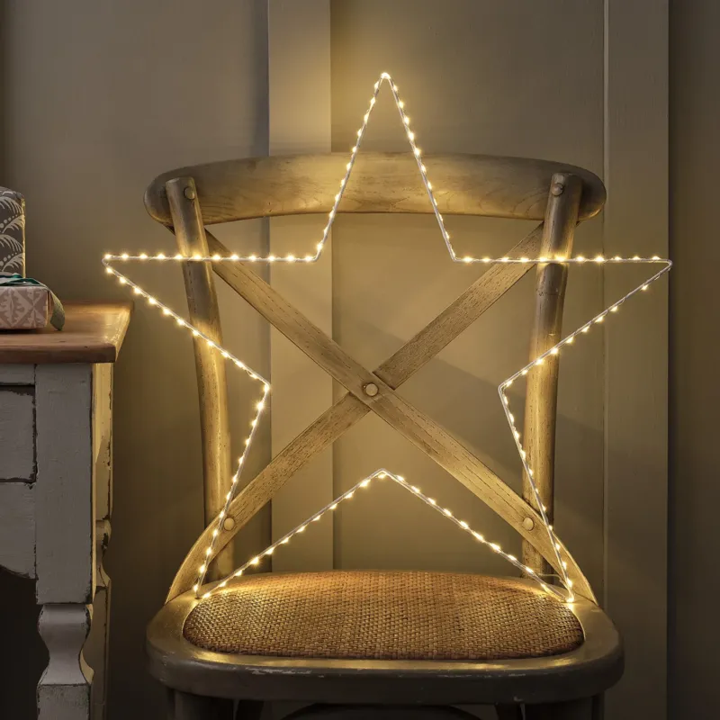 Großer 60 cm Osby LED-Leuchtstern mit zweifarbiger Beleuchtung