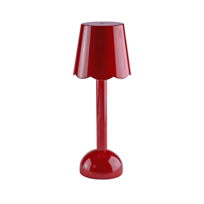 Burgundy Scallop Rechargeable LED Lamp