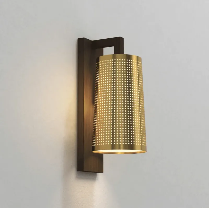 Astro Lighting - Wandleuchte Lago 280 bronze Messing Schirm