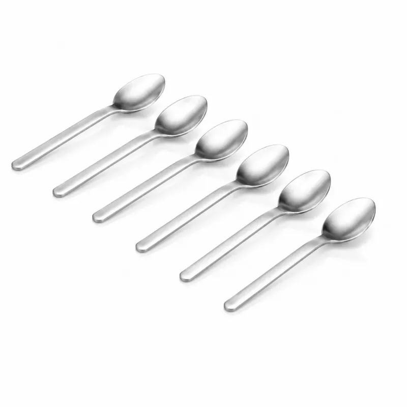 Luna 30705 Espressolöffelset 6er Edelstahl 18/10 matt Espresso Löffel – stilvolles Wohnaccessoire & Dekoartikel aus Europa